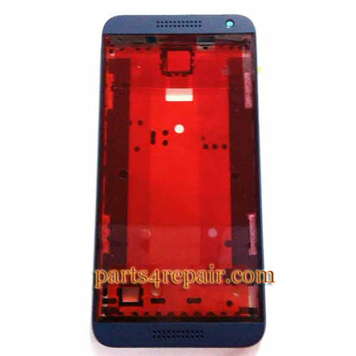 Front Housing Cover with Side Keys for HTC Desire 610 -Blue from www.parts4repair.com