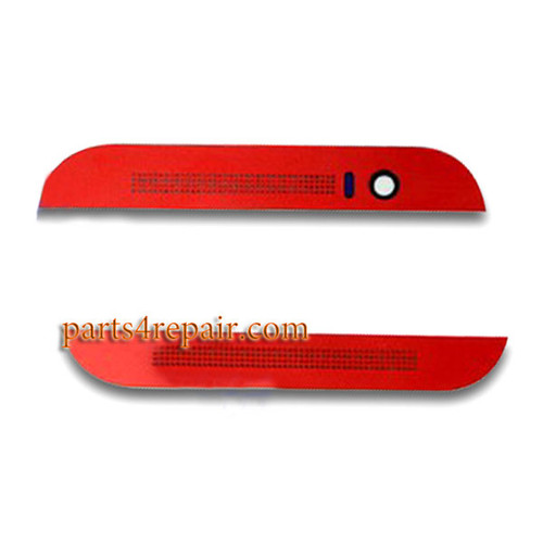 Top Cover & Bottom Cover for HTC One M8 -Red