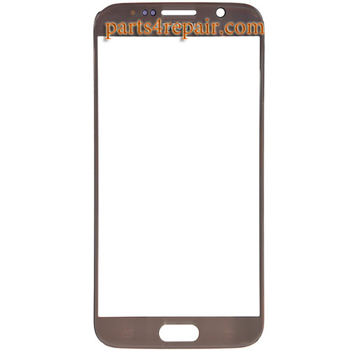 Front Glass for Samsung Galaxy S6 All Versions -Gold