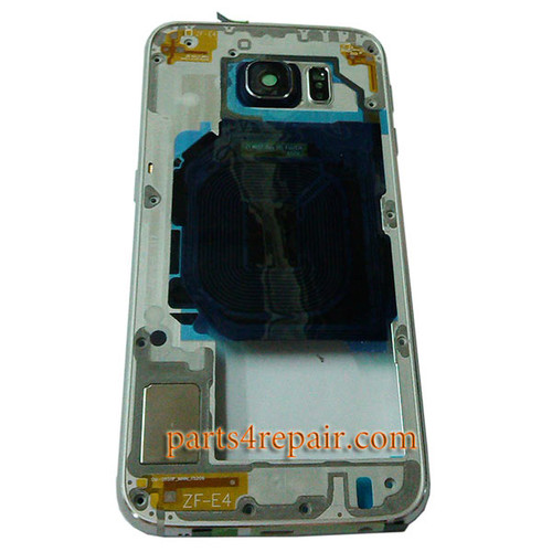 Middle Housing Cover for Samsung Galaxy S6 G920F -Silver