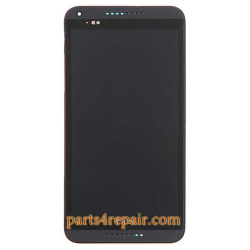 Complete Screen Assembly with Bezel for HTC Desire 816 -Black