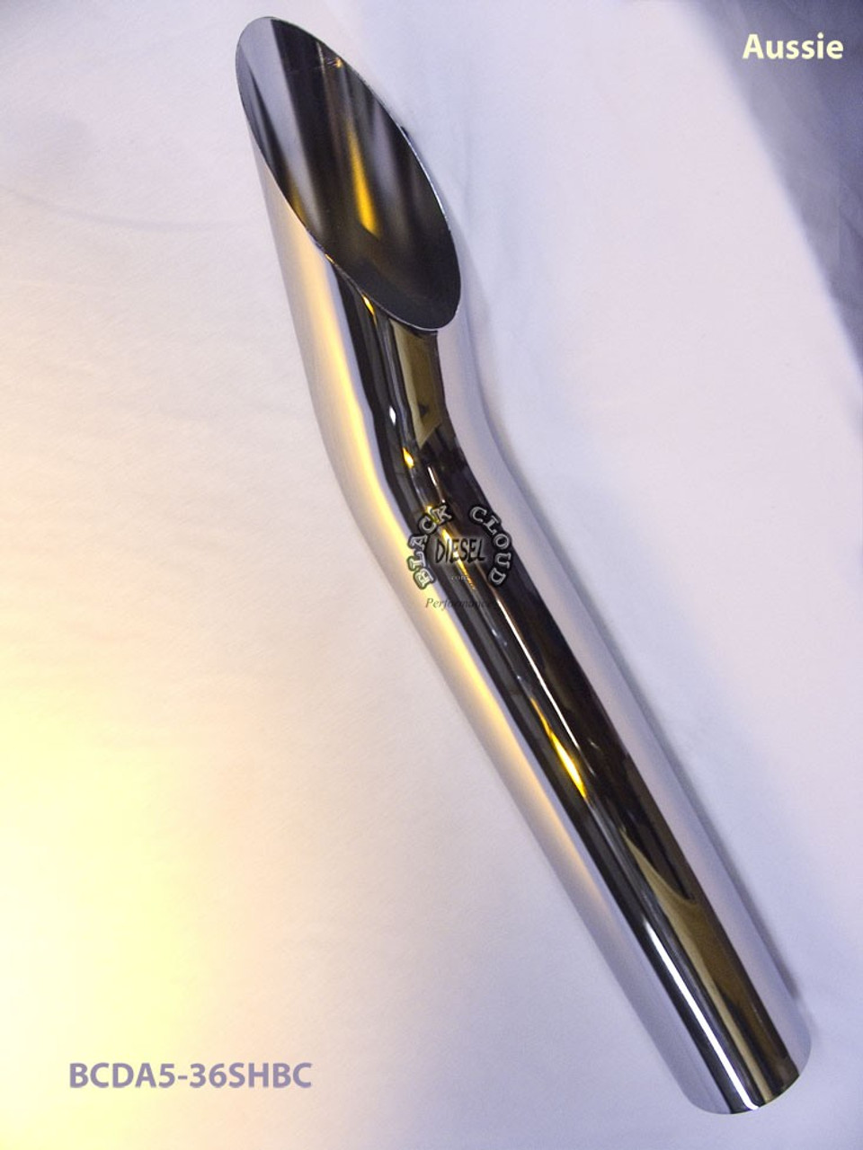 Chrome 5" Aussie Style Stack 5" x 60" Truck Stack with 5" OD Base