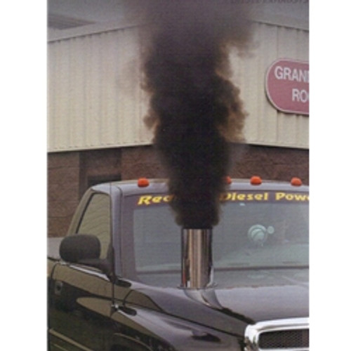 Straight Cut 5" X 20" Chrome Hood Stack Race Exhaust Hood Stack