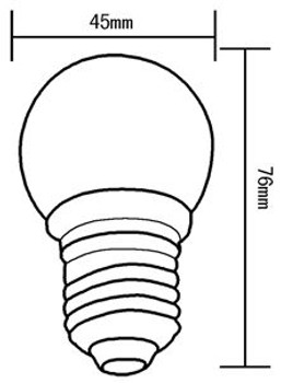 Compact Edison Medium Screw Base A45 LED Bulb Compact Edison Medium Screw Base A45 LED Bulb