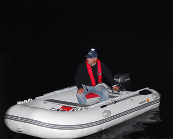 Mounted on your hat as a dinghy light! Mounted on your hat as a dinghy light!
