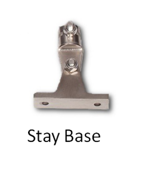 Wind generator support stay base Wind generator support stay base