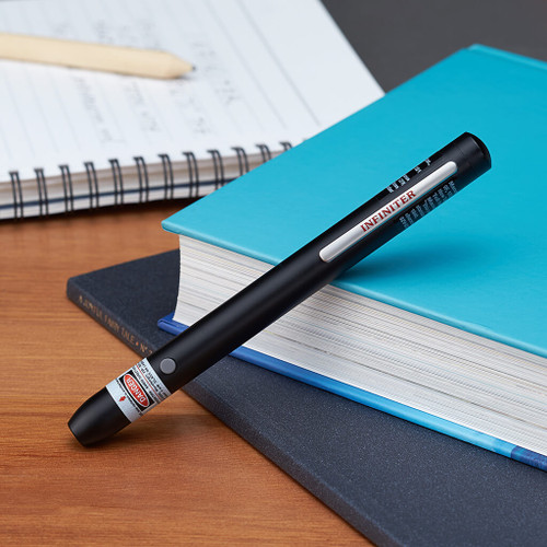 NFINITER 100 Red Laser Pointer, black, in the office NFINITER 100 Red Laser Pointer, black, in the office