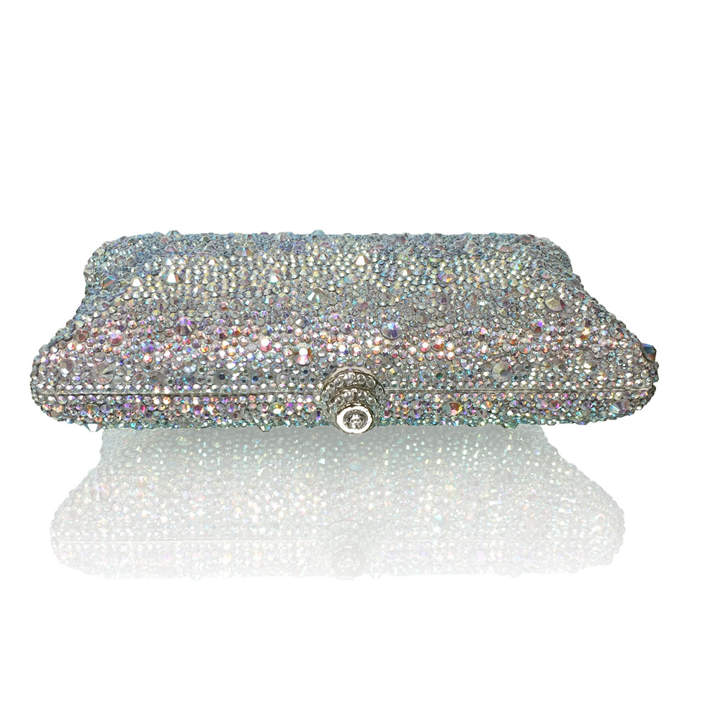 Mixed AB Crystals Luxury Large Evening Clutch