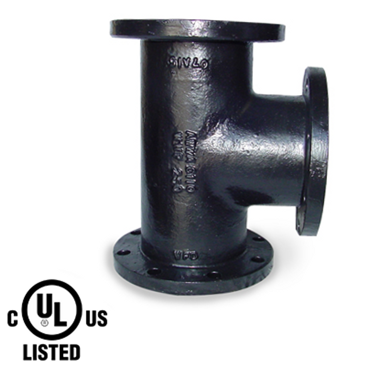 Flanged Black Pipe Fittings 150# Ductile Iron 6" Tees