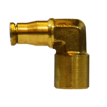 Push-In Female Elbow, 90 Degrees, Brass Push-to-Connect Fitting