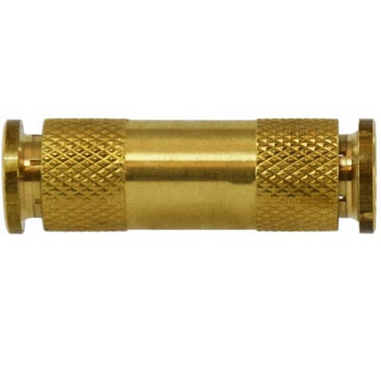 Tube OD, Push-In Union Connector, Brass Push to Connect Fittings