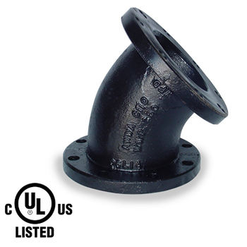 150 lb. Ductile Iron Flanged Pipe Fitting 45 Degree Elbows