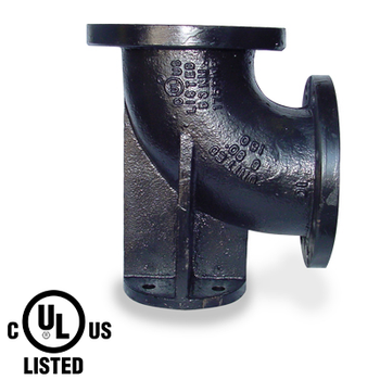 90 Degree Base Elbow - 150 LB Ductile Iron Flanged Pipe Fitting