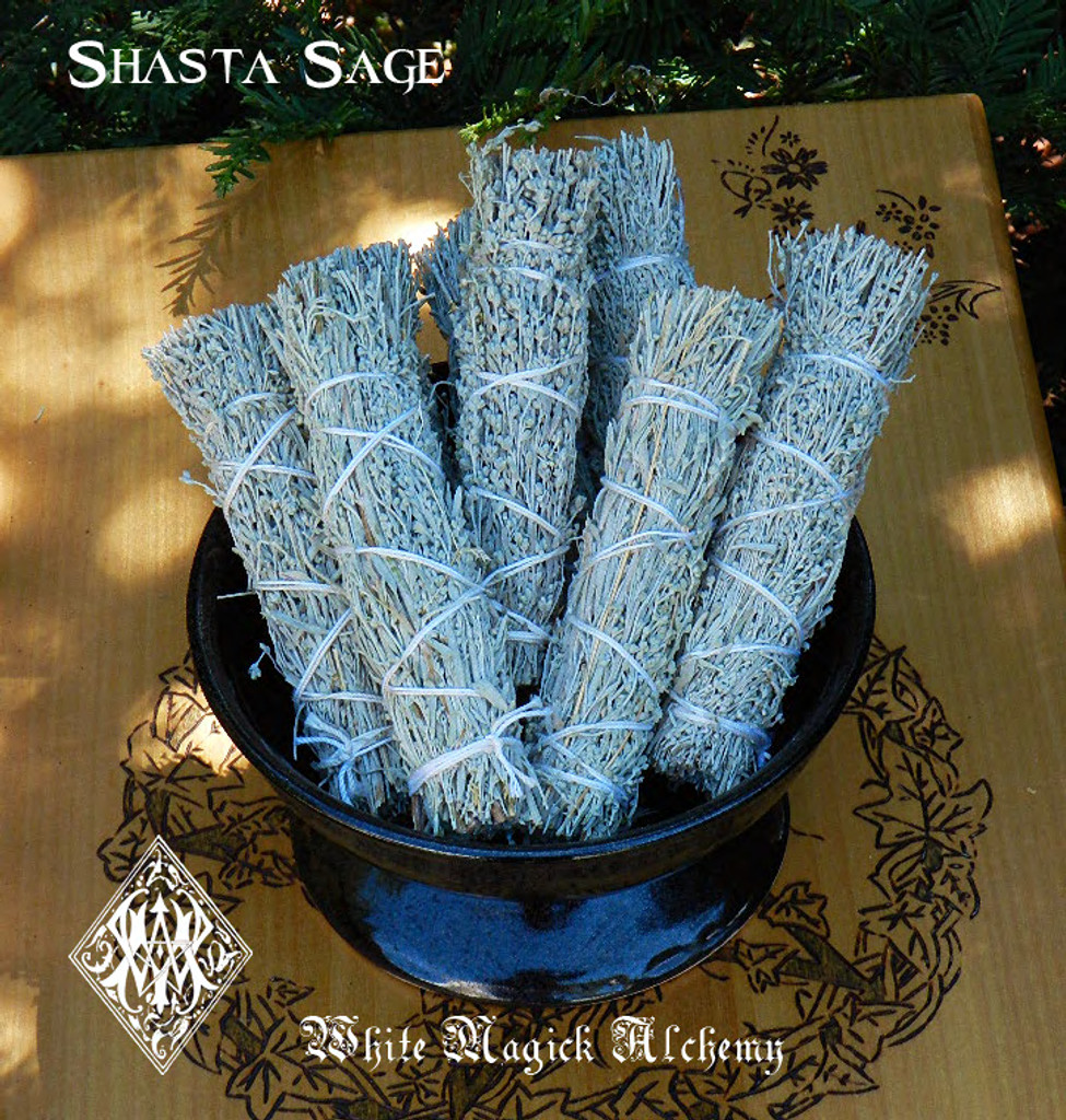 Shasta Sage Smudge Wand . Clearing, Healing . From Mt ...
