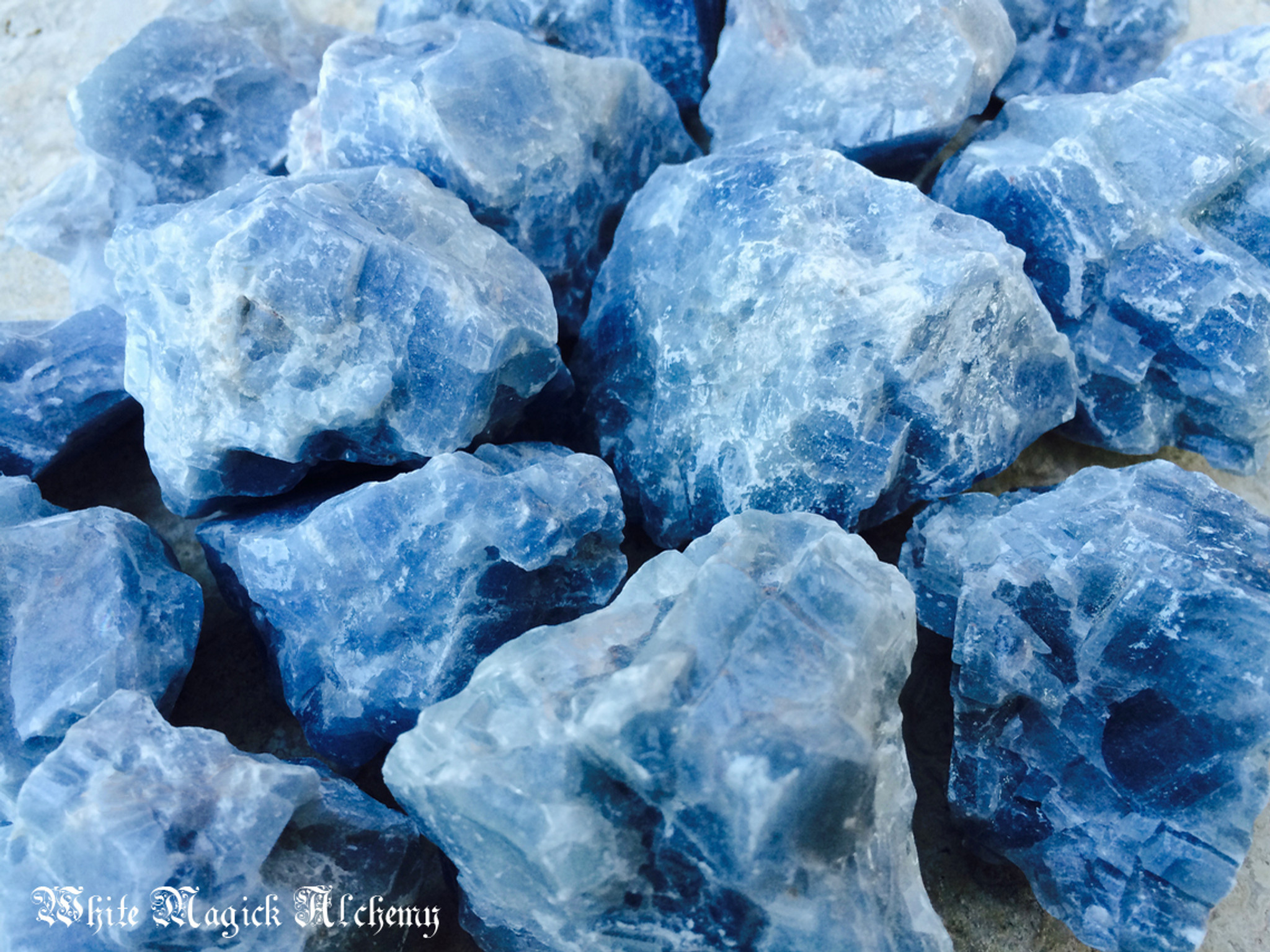 Blue Calcite Gemstones