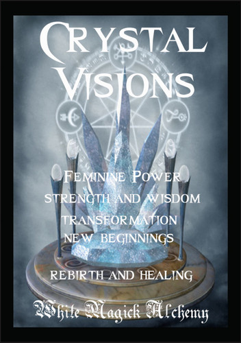 Crystal Visions Ritual Spell Jar Vigil Candle . Change, New Beginnings