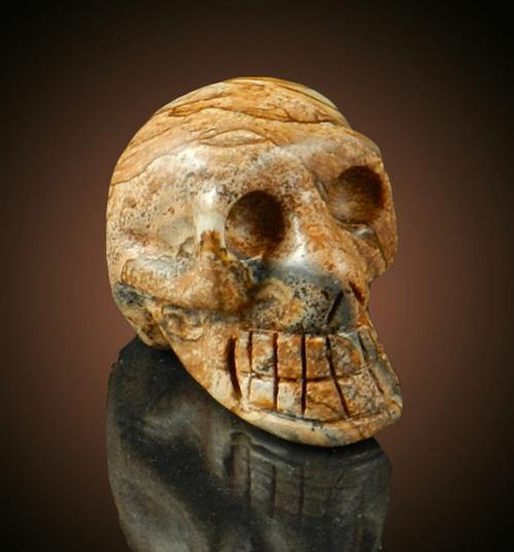 Picture Jasper Gemstone Skull