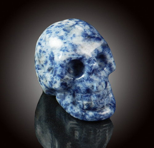 Sodalite Gemstone Skull