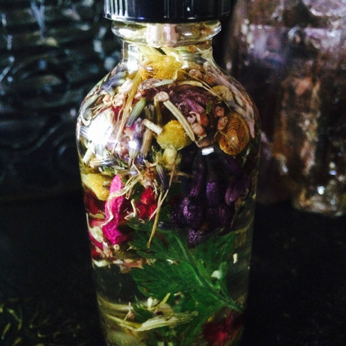 Custom Magic Potion Oil Blend Uniquely Blended for You with Alchemical Herbs, Crystals, Essential Oils