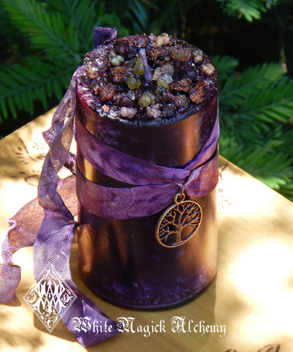 Candles with Herbs & Resins