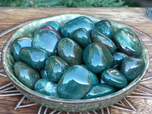 Bloodstone Tumbled Gemstone Healing, Success, Protection, Prosperity, Justice, Creativity, Talent
