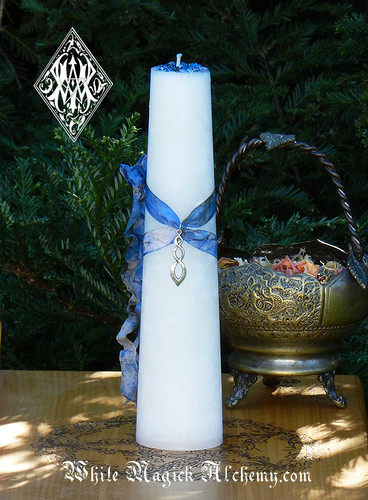 Peace and Healing Torch Light Candle 2x9 Pillar