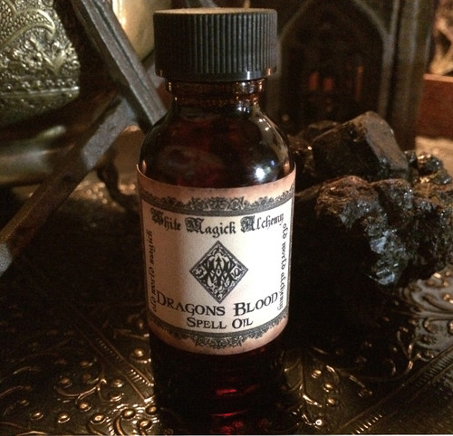 DRAGONS BLOOD Spell Oil . Protection, Luck, Love with Pure Dragons Blood Resin