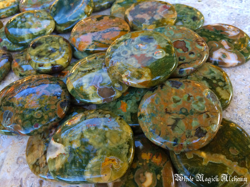 Rhyolite Gemstone Palm Stones
