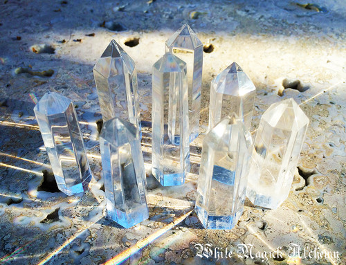 Crystal Quartz Generator Standing Points