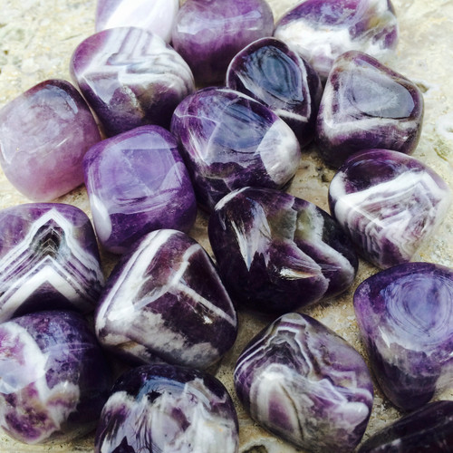 Amethyst Tumbled Gemstone . Jumbo