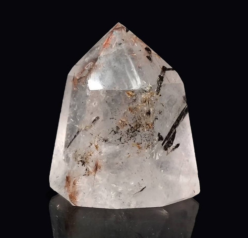 Rutilated Quartz Point Medium for Deflecting Negative Energies