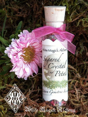 Ostara Sugared Crystal Petals Gemstone Incense for Spring, Fertility, Abundance, Easter