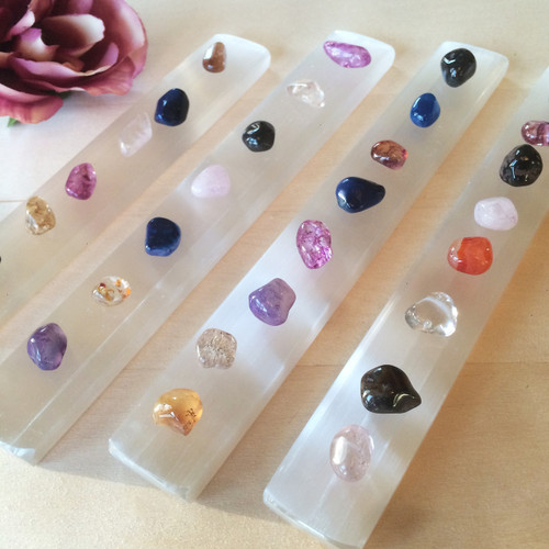 Selenite Wands . Flat Bars for Cleansing and Charging Other Gemstones, Grids, Directional Wands