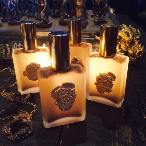 Dark Shadows Alchemy Perfume Potion with Amber, Musk, Vetiver, Vanilla, Sandalwood & More - 1oz & Roll Ons