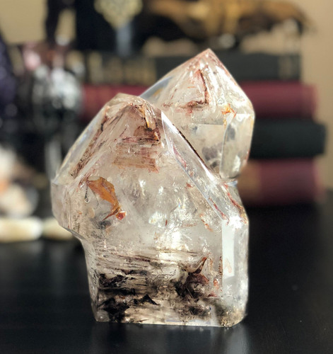 Elestial Quartz Rainbow Point