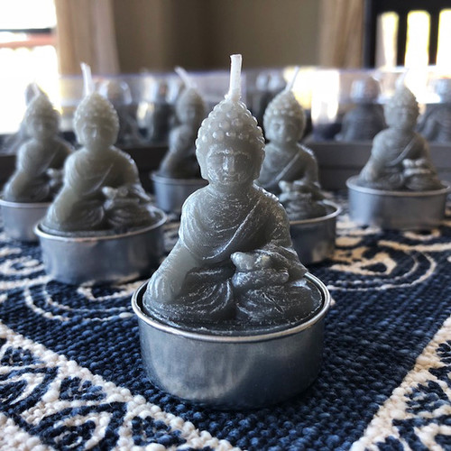 Buddha Candles for Meditation & Enlightenment - Set of 6 Tealights