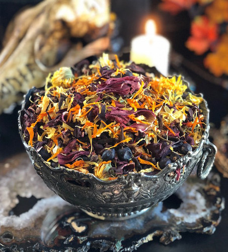 Samhain Veils Edge Casting Herbs for Breaking thru the Veil, Seance, Otherworldly Spirit Workings & Samhain Offering