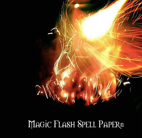 Magic Flash Sparking Spell Paper . Release your Intention to the Universe