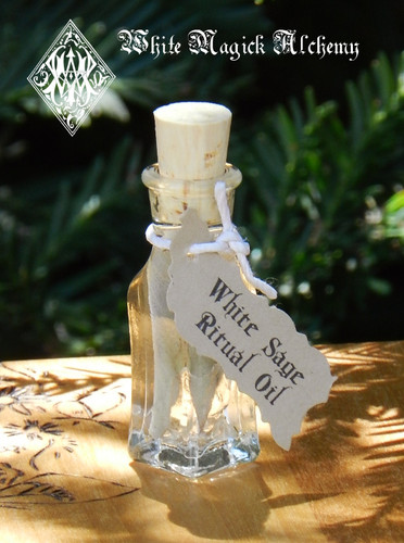 White Sage "Alchemist Tree" Ritual Oil . Purification, Healing, Wisdom, Immortality, Cleansing, Clearing, Banishing