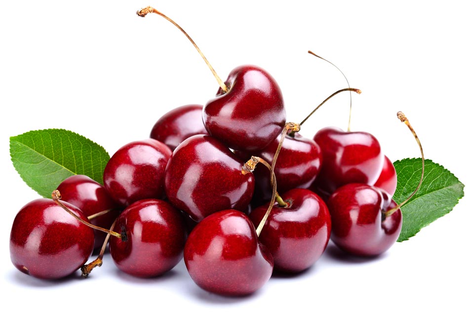 Cherries are healthy and delicious.