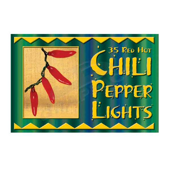 35 Red Chili Pepper String Light Set - 10235PL1R 35 Red Chili Pepper String Light Set - 10235PL1R