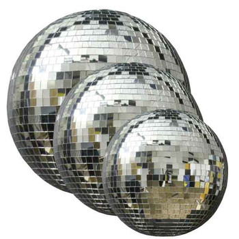 Disco Mirror Ball with included Motor - 16, 12, and 8 inch shown Disco Mirror Ball with included Motor - 16, 12, and 8 inch shown