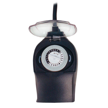 24 Hour Mechanical Timer with 2 Outlets - Face View 24 Hour Mechanical Timer with 2 Outlets - Face View