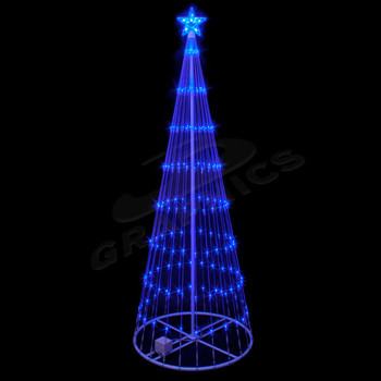 BLUE 12 FOOT 3D LED SHOWMOTION TREE - 100SHTREE12 BLUE 12 FOOT 3D LED SHOWMOTION TREE - 100SHTREE12