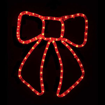 Red LED Bow Window Display Red LED Bow Window Display