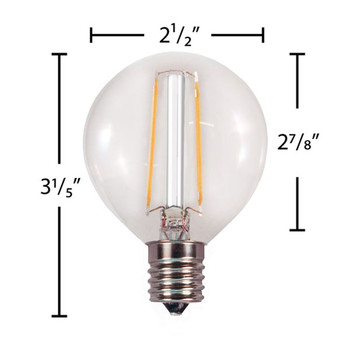 G16 E17 Base Filament Bulb G16 E17 Base Filament Bulb