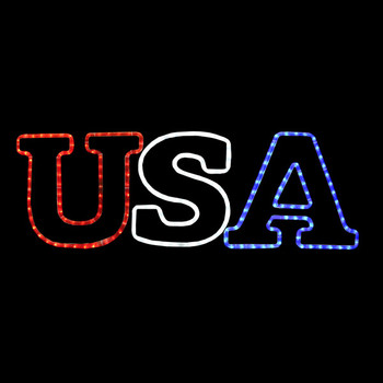 USA Rope Light Window Display with 8 Function Controller USA Rope Light Window Display with 8 Function Controller