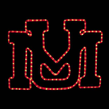 University of Montana UM Rope Light Motif University of Montana UM Rope Light Motif