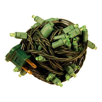 Ball Wrapped Wide Angle LED String - 50L - Un Lighted Ball Wrapped Wide Angle LED String - 50L - Un Lighted