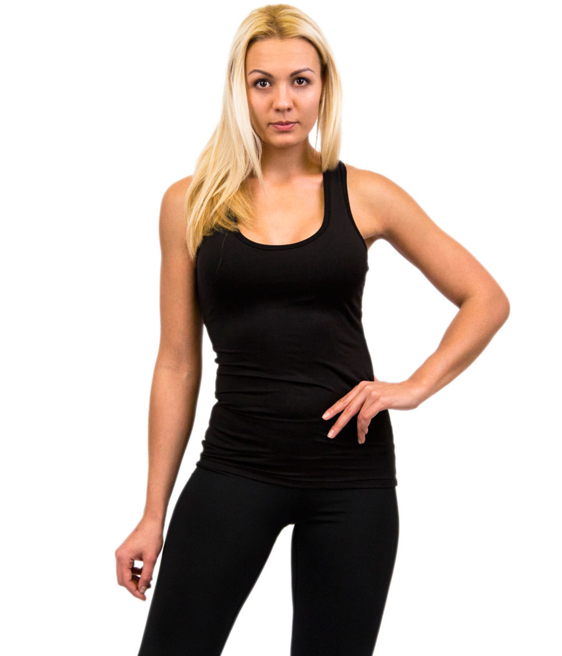 Download Black Gym Singlet Top | Sara Crave Gym Wear
